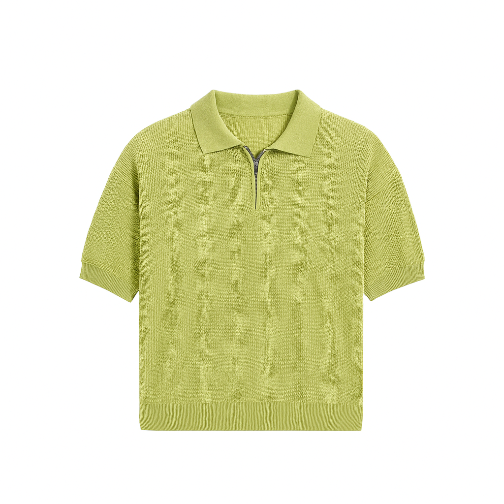 POLO EN MAILLE A ZIPPE