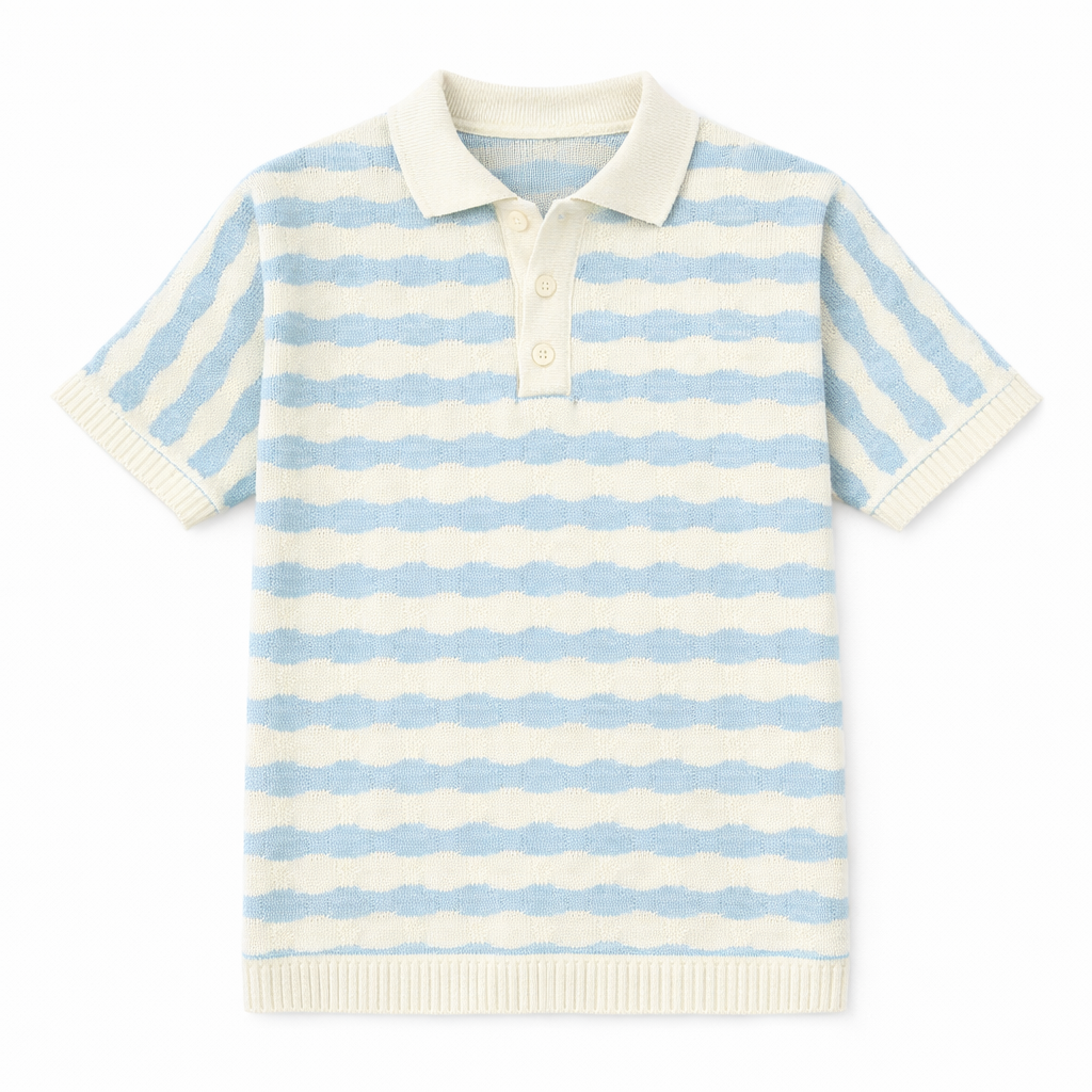 POLO EN MAILLE RAYÉE