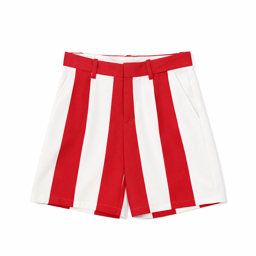 SHORT À RAYURES VERTICALES