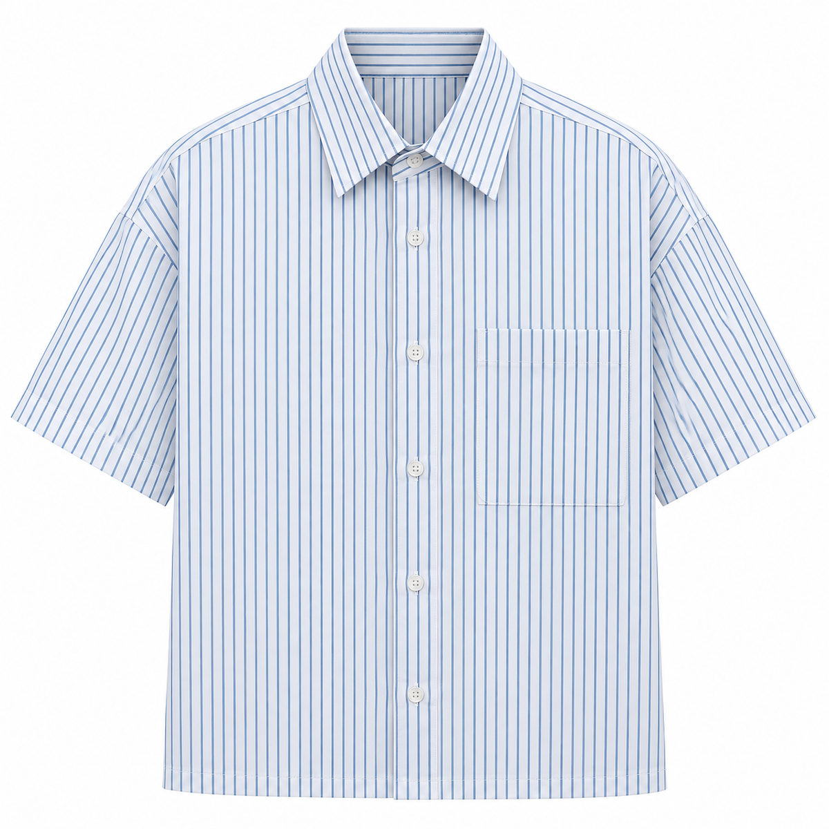CHEMISE BOXY À RAYURES À POCHE