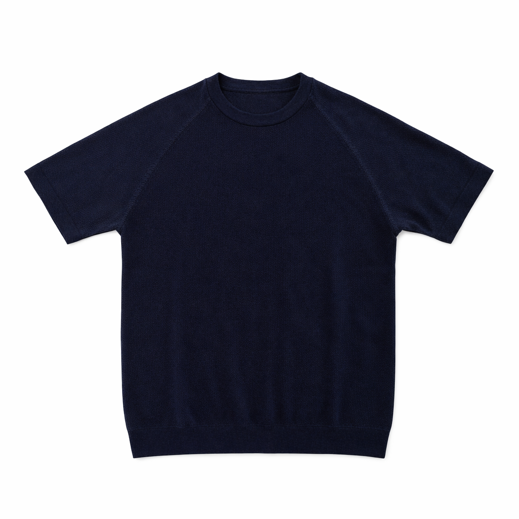 T-SHIRT UNI EN MAILLE