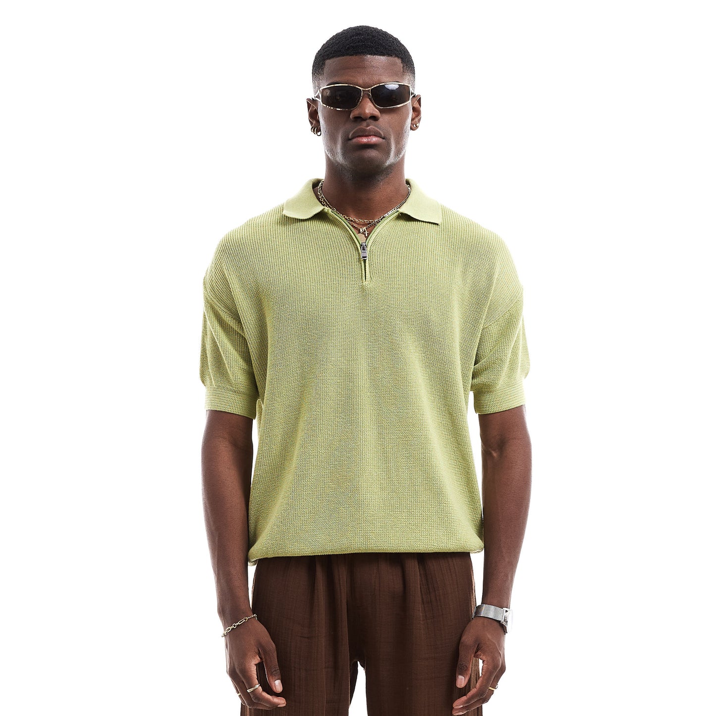 POLO EN MAILLE A ZIPPE