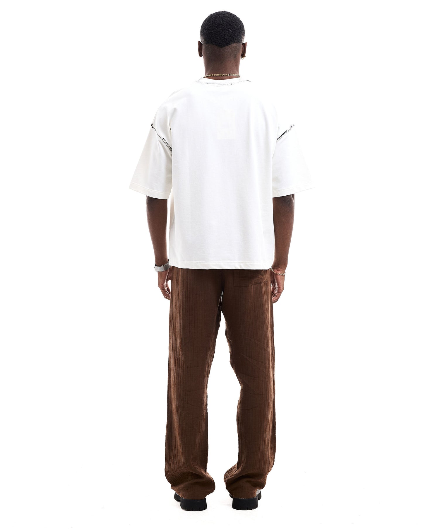 T-SHIRT " HANMADE BRUSH EFFECTED TEE "
