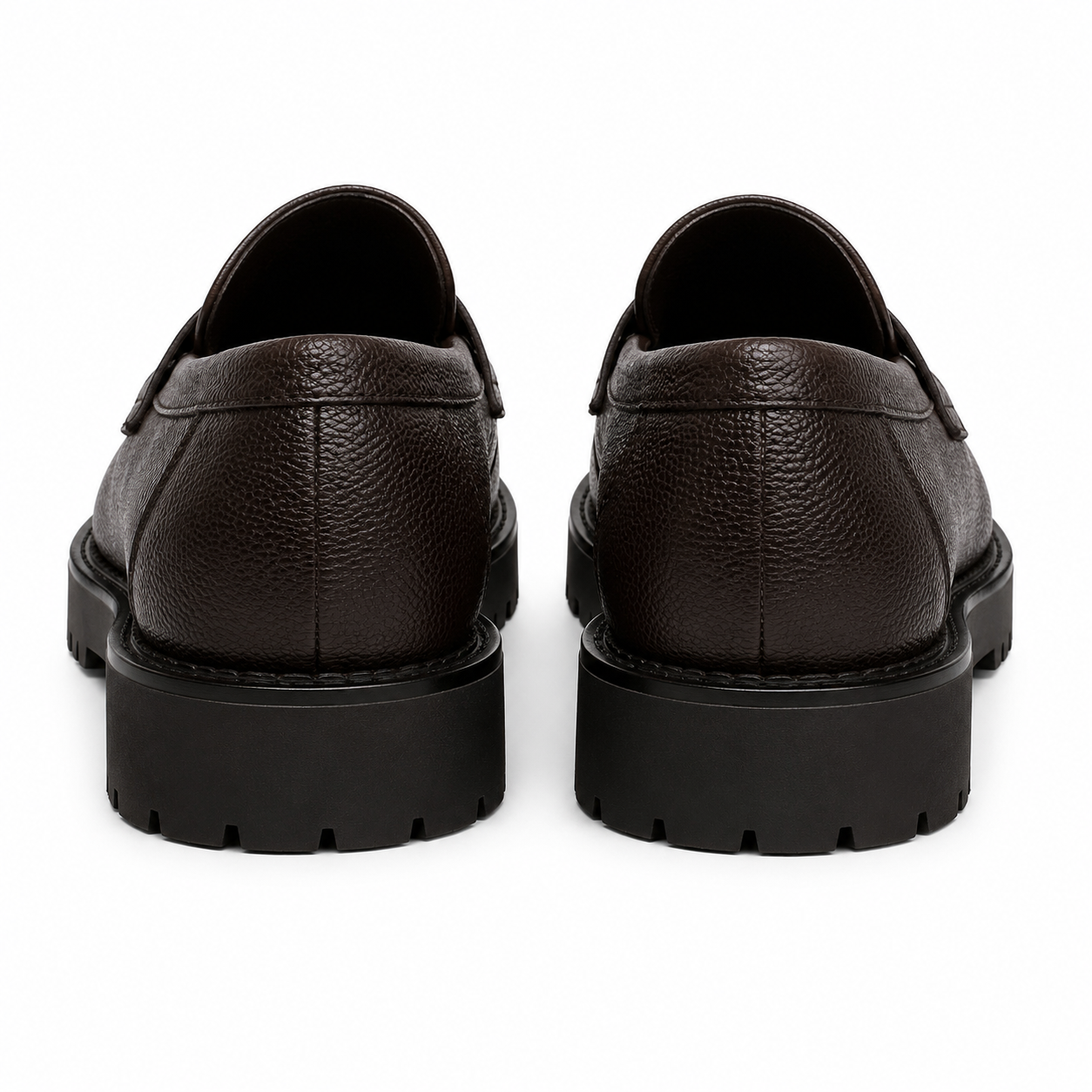 MOCASSINS À SEMELLE CRANTÉE EN SIMILICUIR