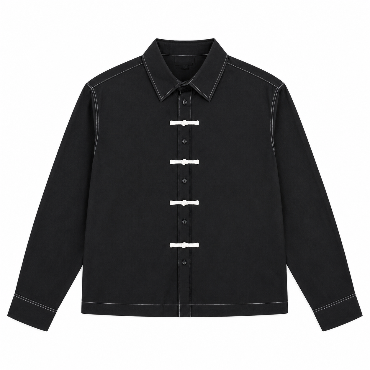 CHEMISE BOXY À BRANDÉBOURGS