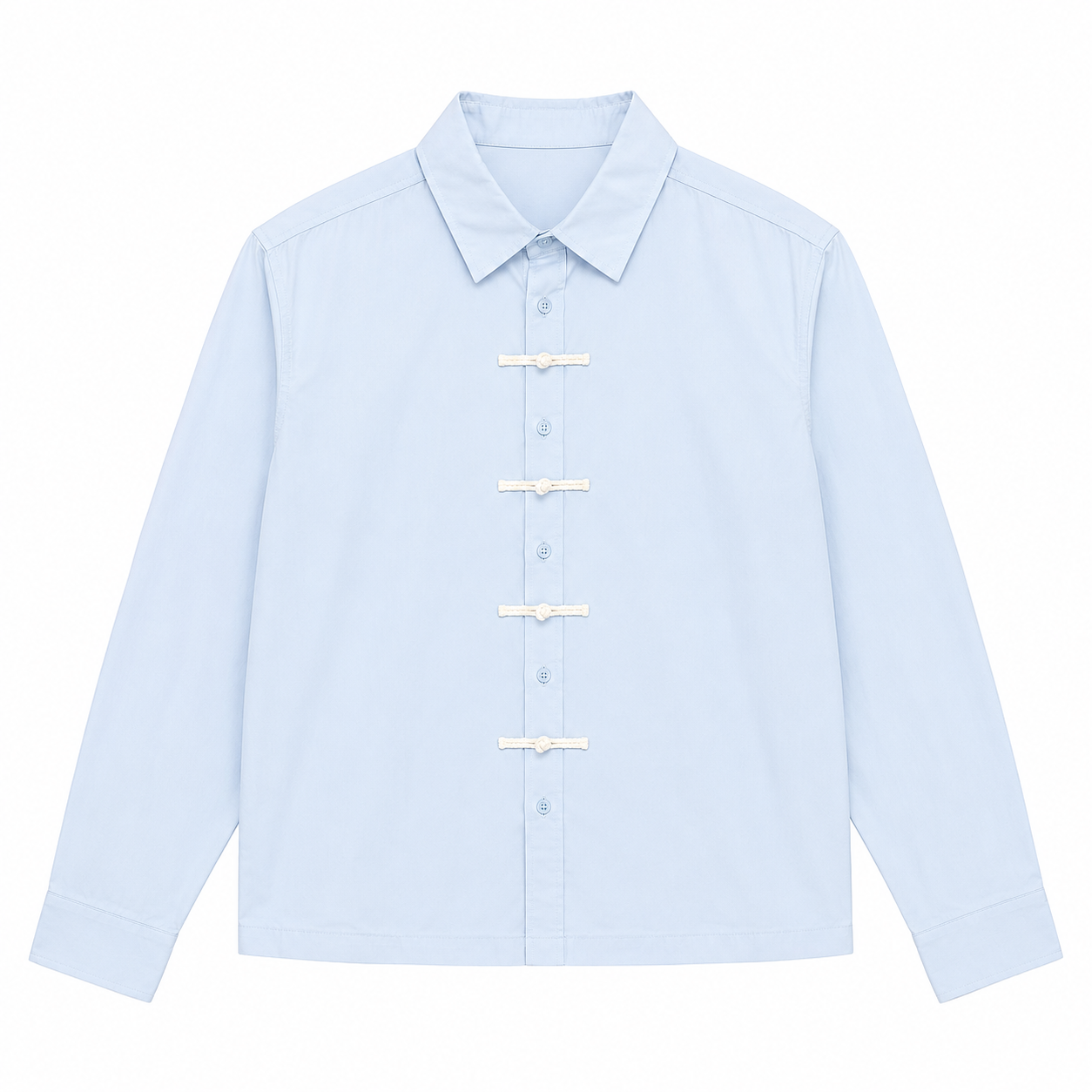 CHEMISE BOXY À BRANDÉBOURGS
