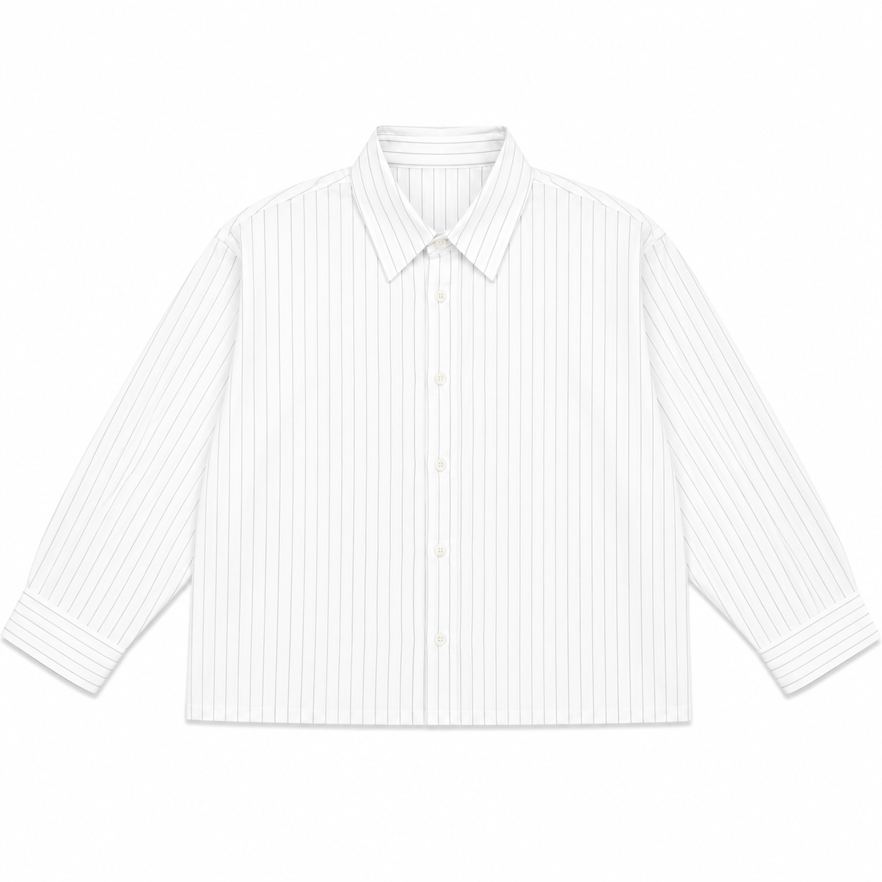 CHEMISE BOXY TEXTURÉE À RAYURES