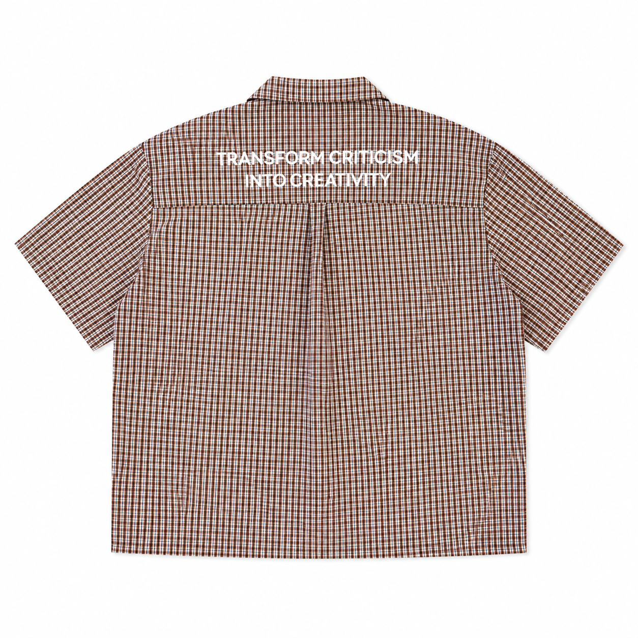 CHEMISE BOXY À CARREAUX À FERMOIRS MOUSQUETON