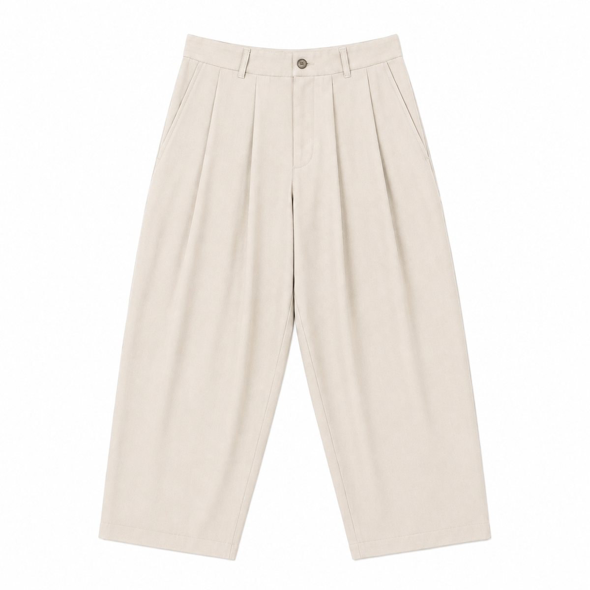 PANTALON BALLOON DOUBLE EFFET À PINCE