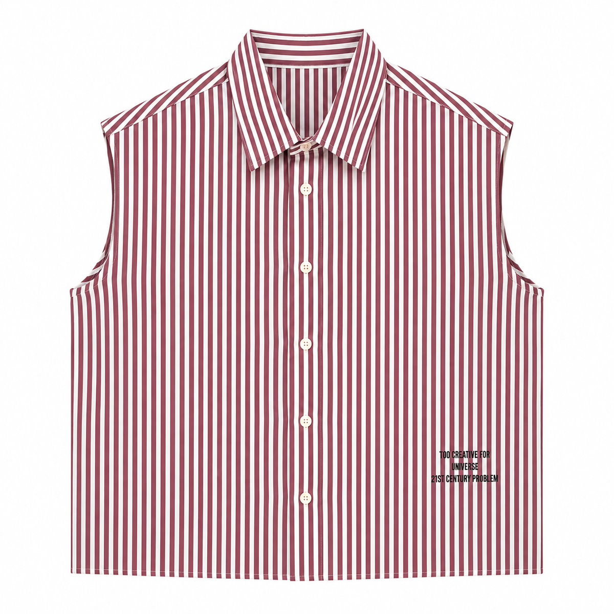 CHEMISE BOXY SANS MANCHES
