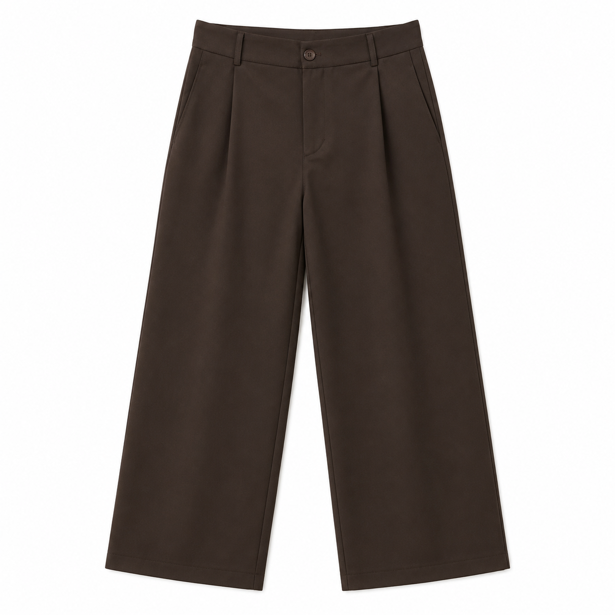 PANTALON COUPE DROIT À PINCE