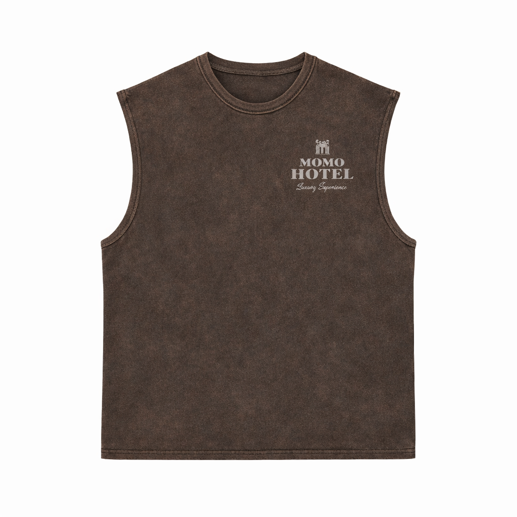 DÉBARDEUR IMPRIMÉ « MOMO HÔTEL »