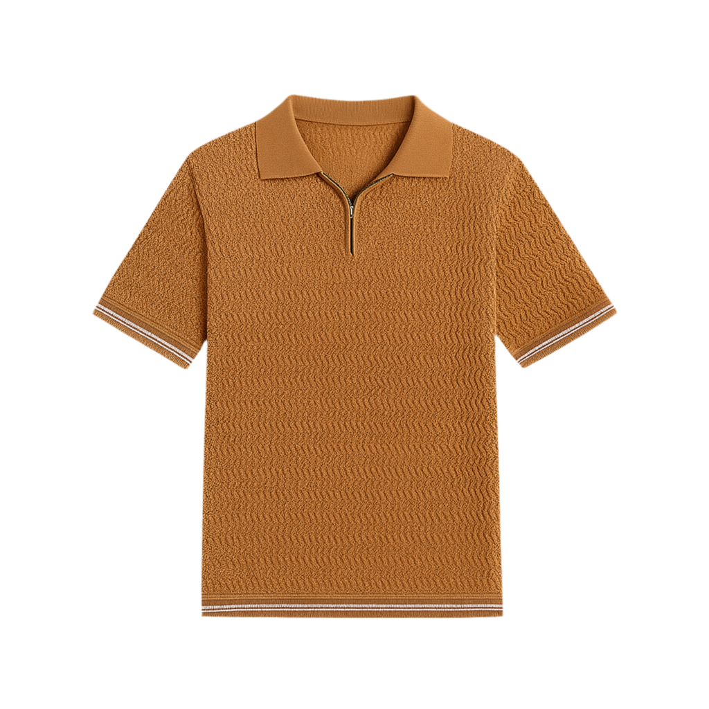 POLO EN MAILLE A ZIPPE