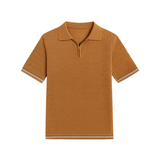 POLO EN MAILLE A ZIPPE