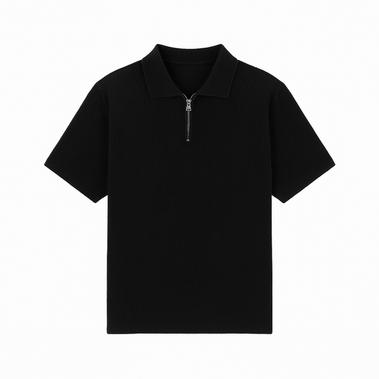POLO EN MAILLE A ZIPPE