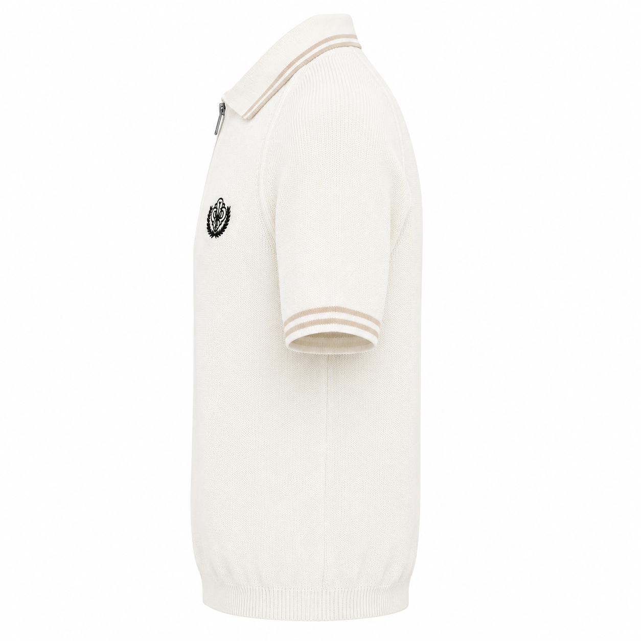 POLO ZIPPÉ BRODERIE