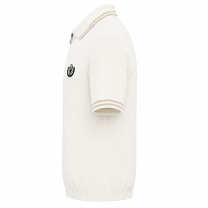 POLO ZIPPÉ BRODERIE