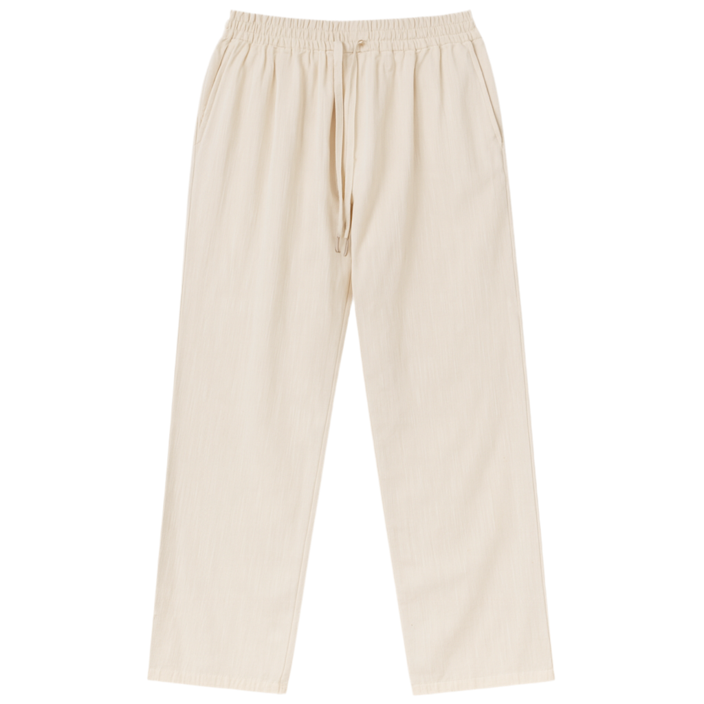 PANTALON COUPE AMPLE EN LIN