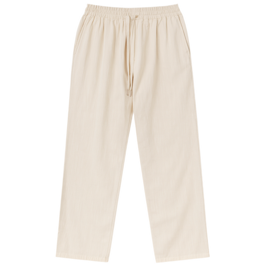 PANTALON COUPE AMPLE EN LIN