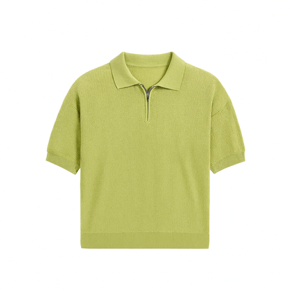 POLO EN MAILLE A ZIPPE
