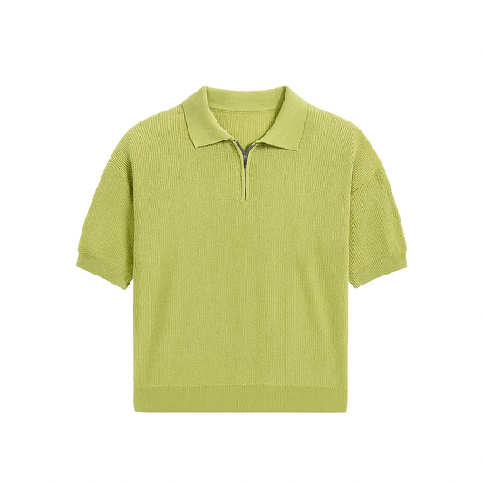 POLO EN MAILLE A ZIPPE