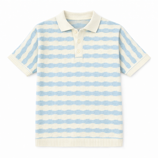 POLO EN MAILLE RAYÉE