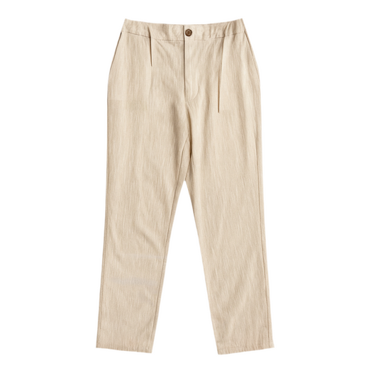 PANTALON COUPE 7/8 EN LIN