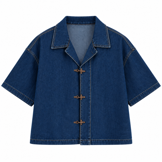 CHEMISE DENIM À MOUSQUETONS