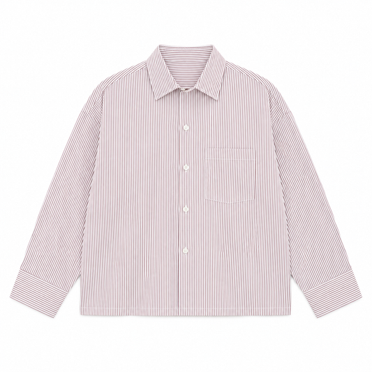 CHEMISE BOXY LONG MANCHE À POCHE