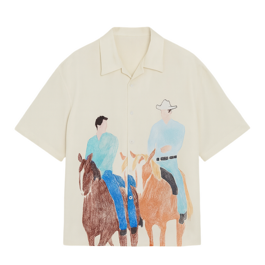 CHEMISE STYLE WESTERN COWBOYS & CHEVAUX