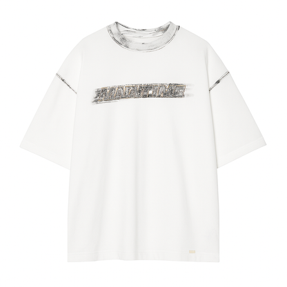 T-SHIRT " HANMADE BRUSH EFFECTED TEE "