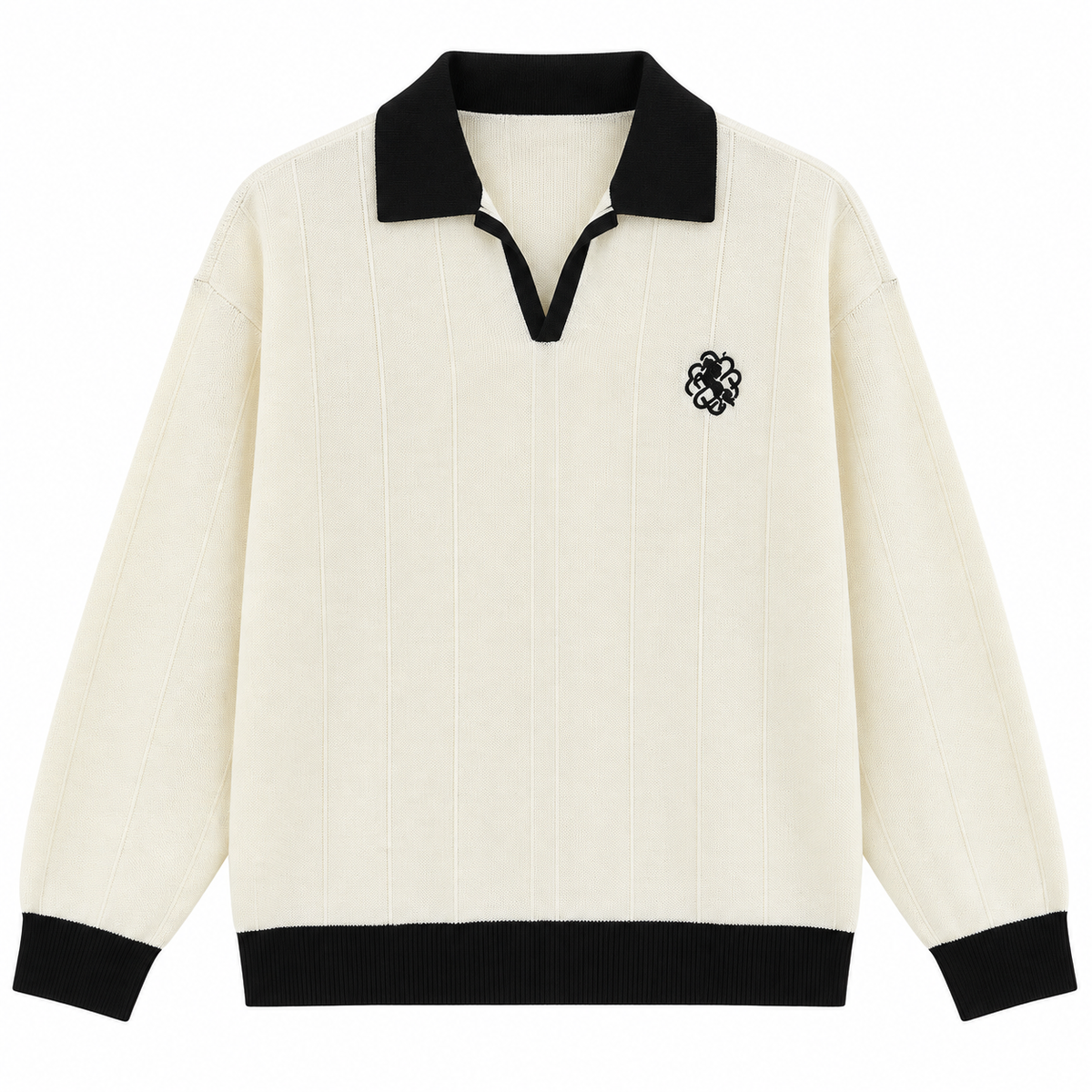 POLO LONG SLEEVE MAILLE BRODÉ