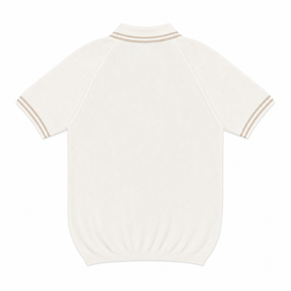 POLO ZIPPÉ BRODERIE