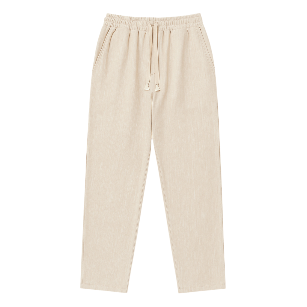 PANTALON COUPE DROIT  EN LIN