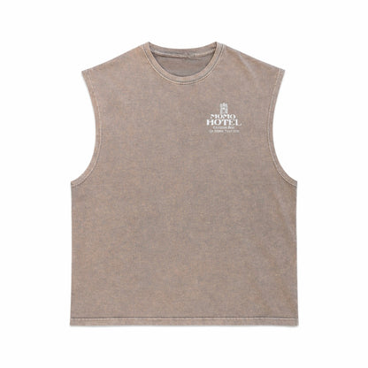 DÉBARDEUR IMPRIMÉ « MOMO HÔTEL »