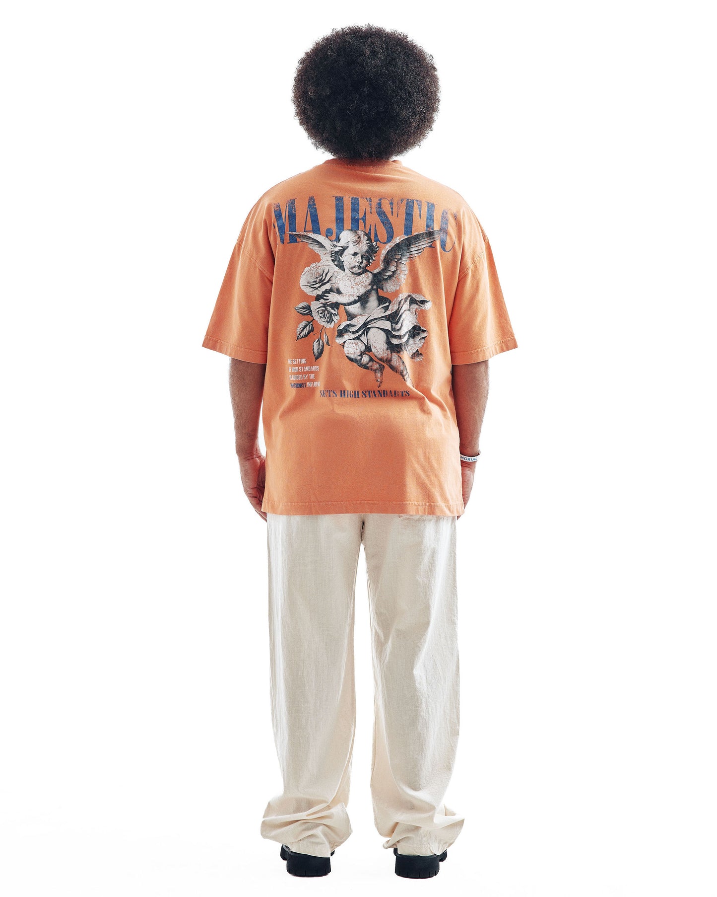 T-SHIRT " MAJESTIC PRINTED WHASING TEE "