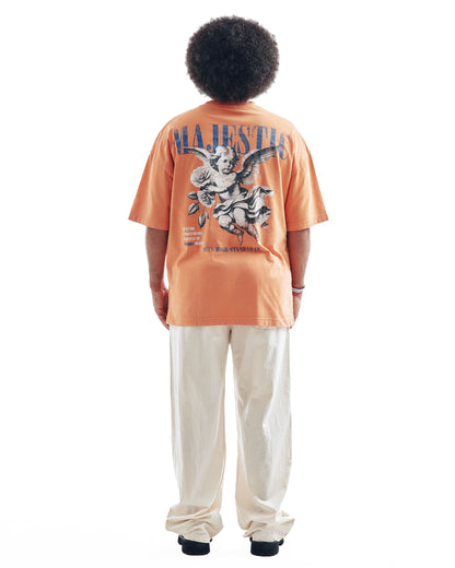 T-SHIRT " MAJESTIC PRINTED WHASING TEE "