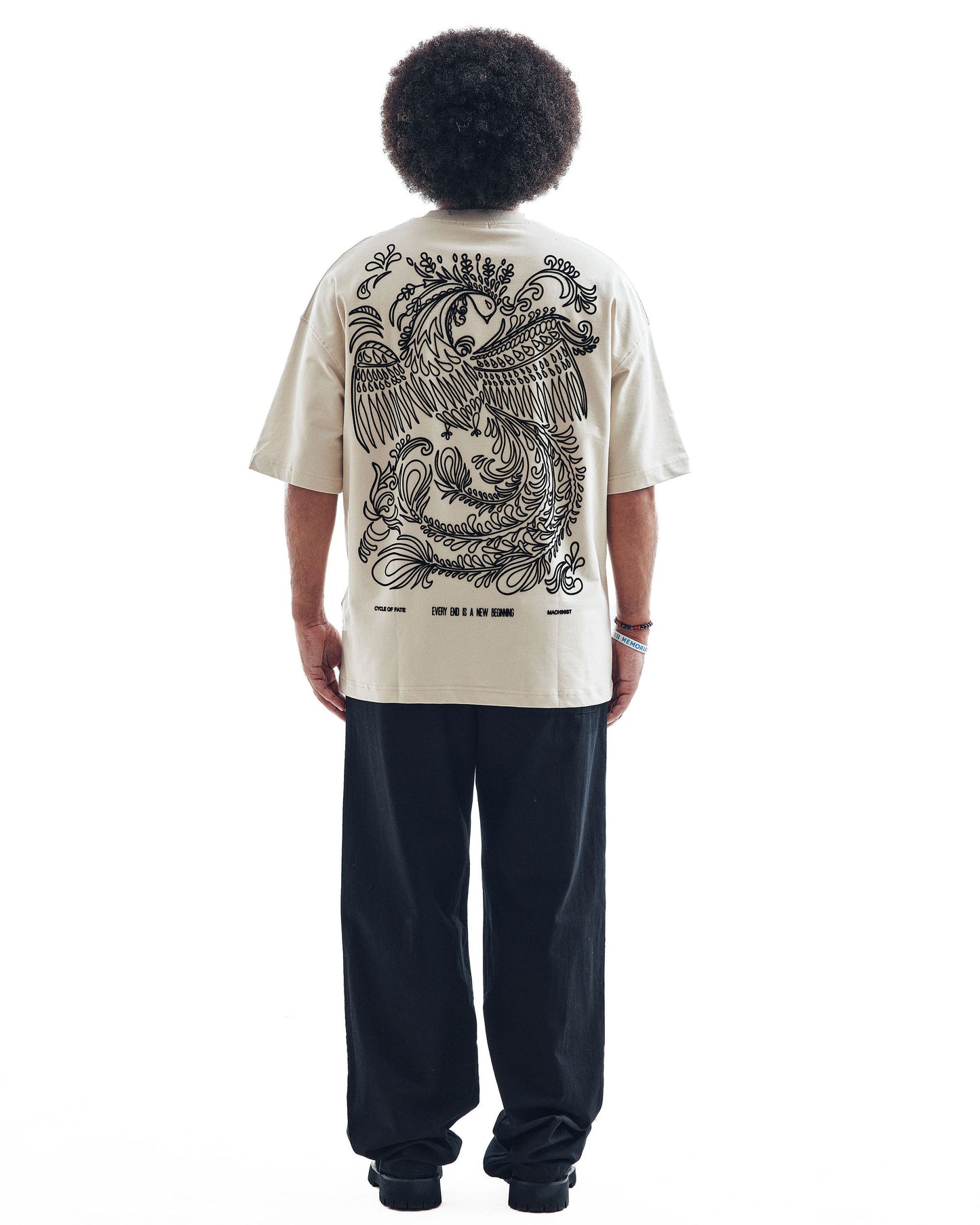 T-SHIRT " FLOCK PRINTED TEE "