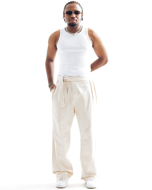 PANTALONS  BAGGY AVEC NOEUD