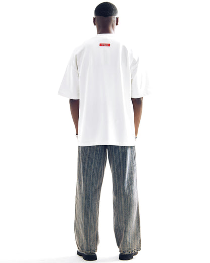 T-SHIRT " ETHNIC FIGURE EMBROIDERED "