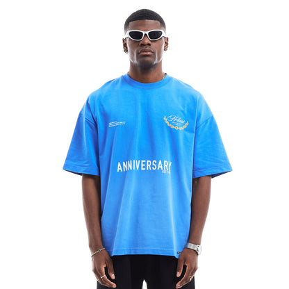T-SHIRT " PRINTED AND BRUSH IMPACT WASING TEE "
