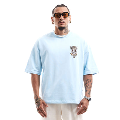 T-SHIRT " ARMORIAL STYLE EMBROIDERED TEE "