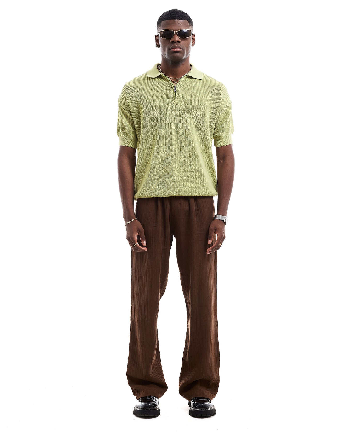 POLO EN MAILLE A ZIPPE