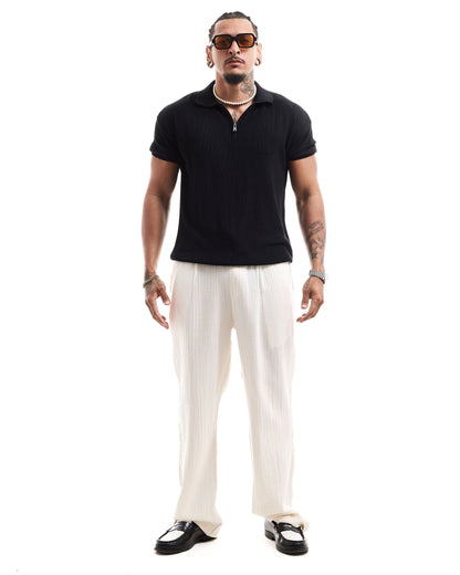 POLO EN MAILLE A ZIPPE