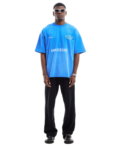T-SHIRT " PRINTED AND BRUSH IMPACT WASING TEE "