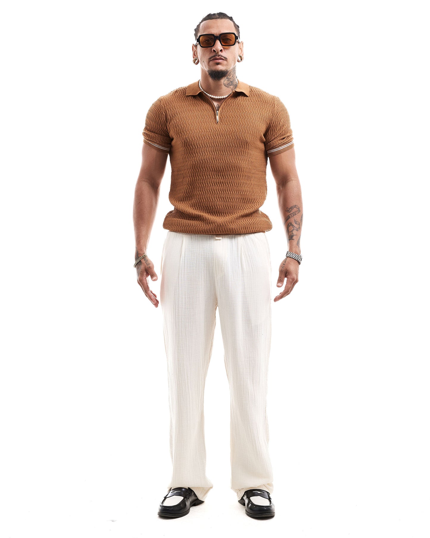 POLO EN MAILLE A ZIPPE