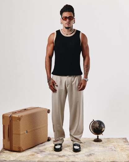 PANTALON A PINCE COUPE REGULAR