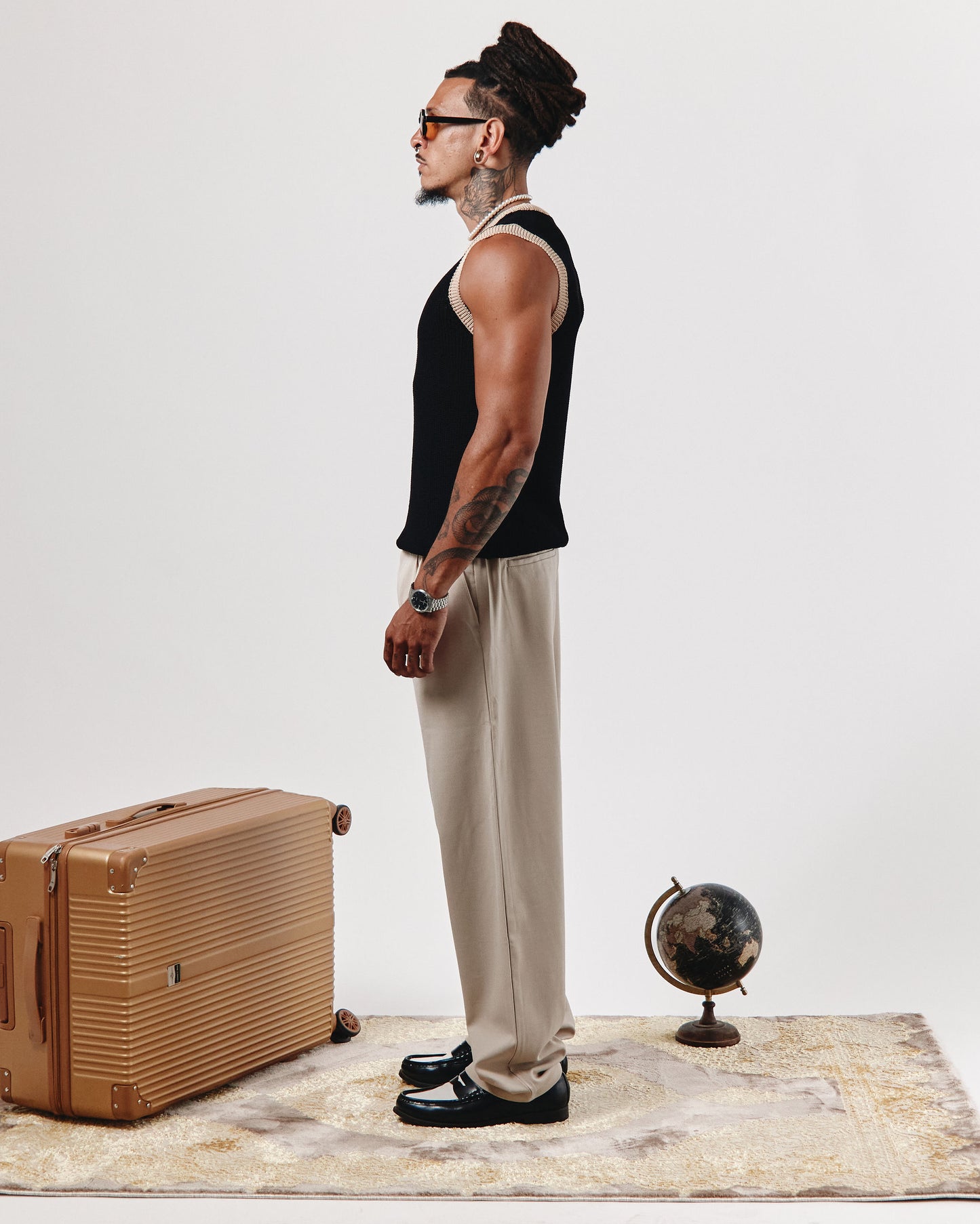 PANTALON A PINCE COUPE REGULAR