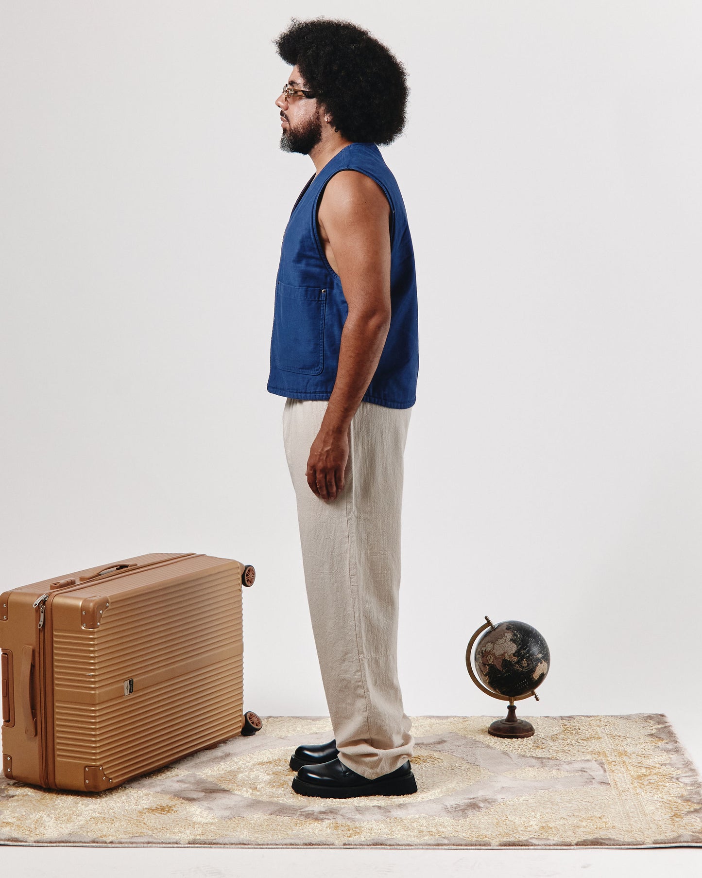 PANTALON COUPE AMPLE EN LIN