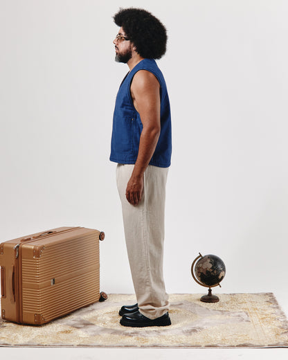 PANTALON COUPE AMPLE EN LIN